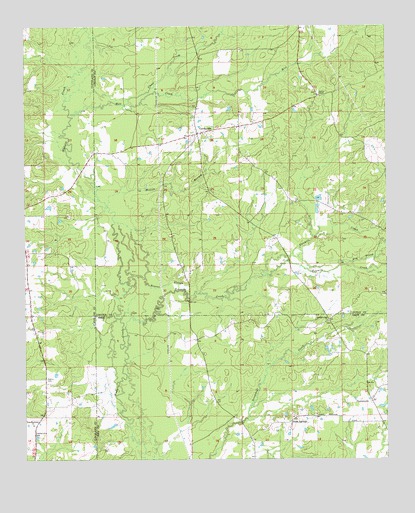 Cornerville, AR USGS Topographic Map