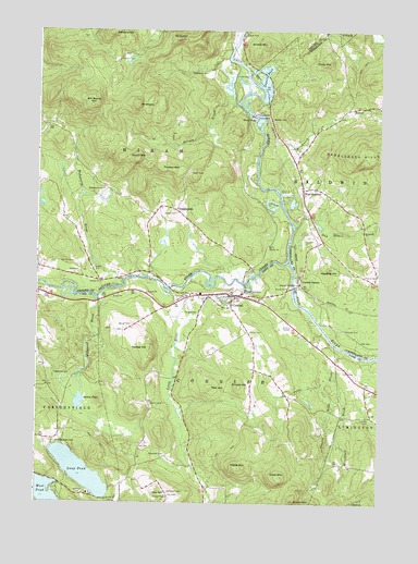 Cornish, ME USGS Topographic Map