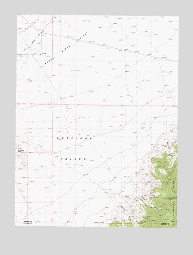 Cornish Peak, NV USGS Topographic Map