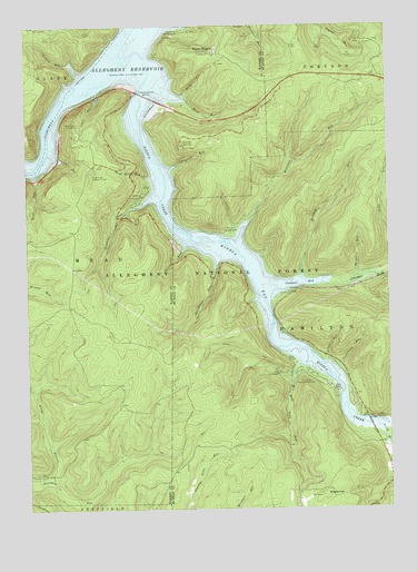 Cornplanter Bridge, PA USGS Topographic Map