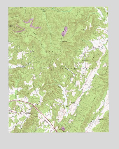 Cornstalk, WV USGS Topographic Map