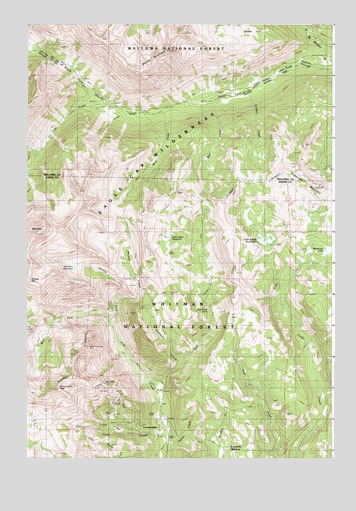 Cornucopia, OR USGS Topographic Map