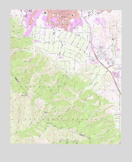 Corona South, CA USGS Topographic Map