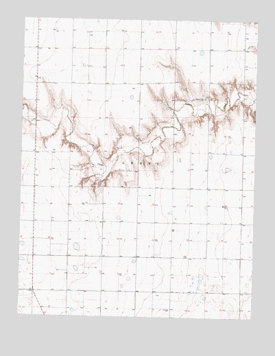 Coronado Cemetery, KS USGS Topographic Map