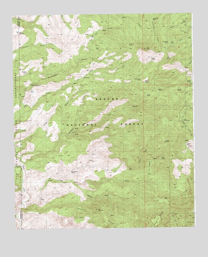 Coronado Mountain, AZ USGS Topographic Map