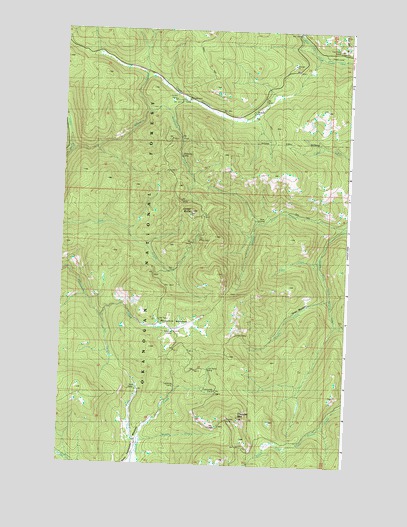 Corral Butte, WA USGS Topographic Map