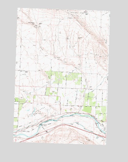 Corral Canyon, WA USGS Topographic Map