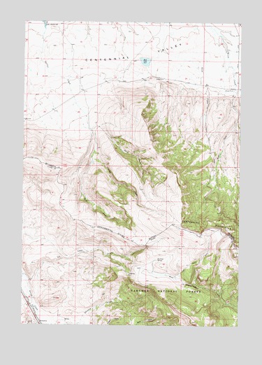 Corral Creek, MT USGS Topographic Map