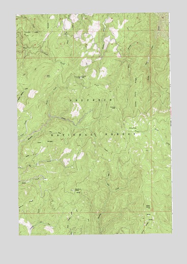 Corral Hill, ID USGS Topographic Map