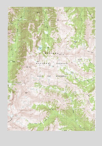 Aneroid Mountain, OR USGS Topographic Map
