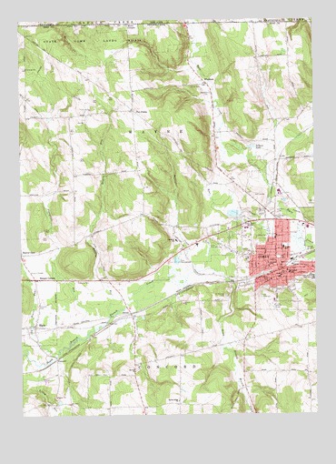 Corry, PA USGS Topographic Map