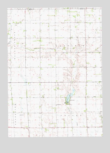 Corsica Lake, SD USGS Topographic Map