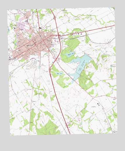 Corsicana, TX USGS Topographic Map