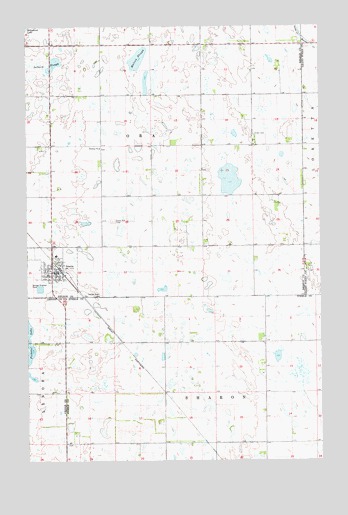 Aneta, ND USGS Topographic Map