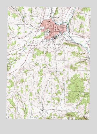 Cortland, NY USGS Topographic Map