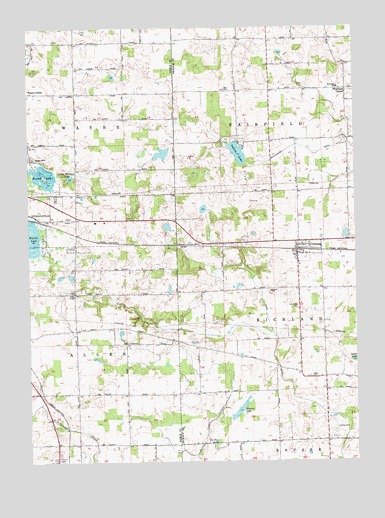 Corunna, IN USGS Topographic Map