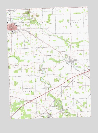 Corunna, MI USGS Topographic Map