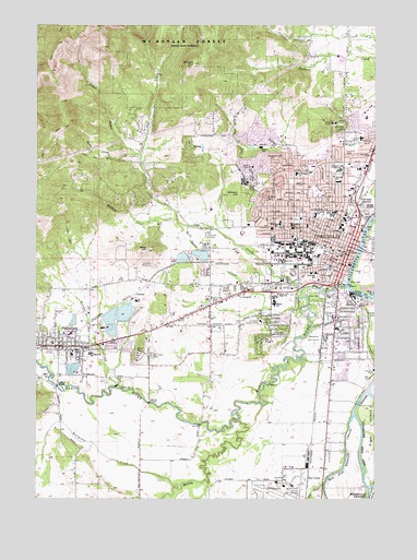 Corvallis, OR USGS Topographic Map