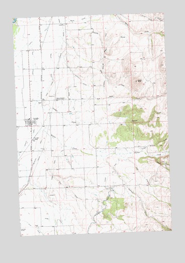 Corvallis, MT USGS Topographic Map