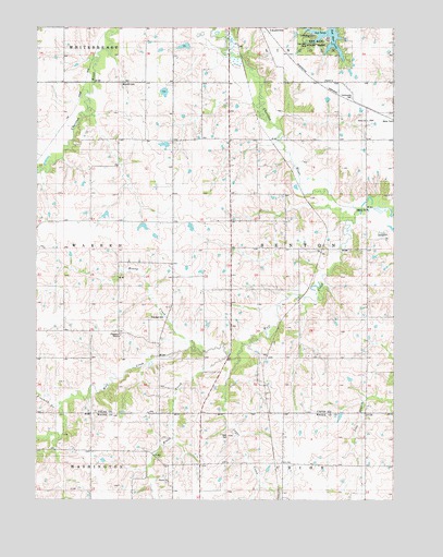 Corydon NE, IA USGS Topographic Map
