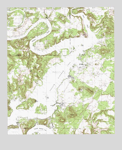 Costello Island, TX USGS Topographic Map