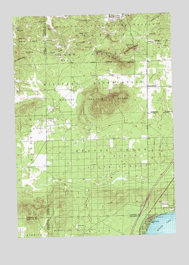 Cote Dame Marie, MI USGS Topographic Map