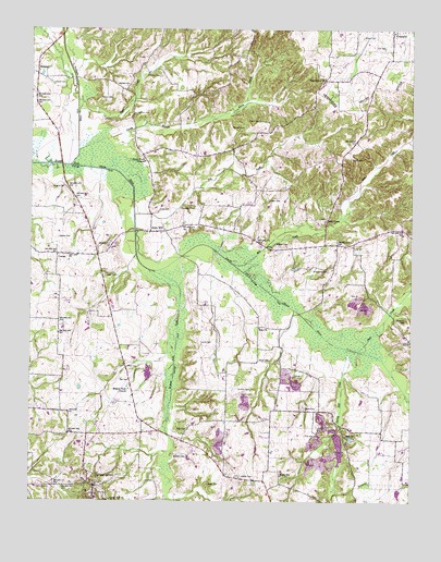Cottage Grove, TN USGS Topographic Map