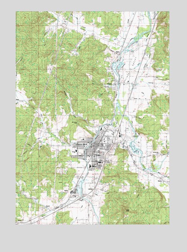 Cottage Grove, OR USGS Topographic Map