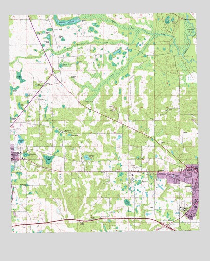 Cottondale East, FL USGS Topographic Map