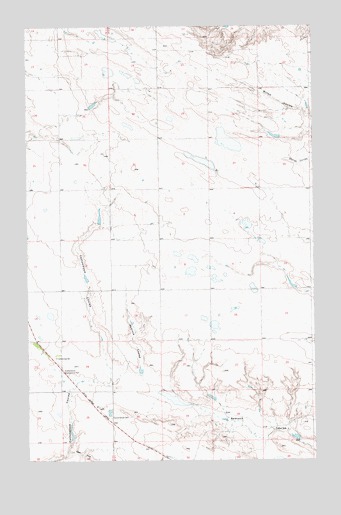 Cottonwood, MT USGS Topographic Map