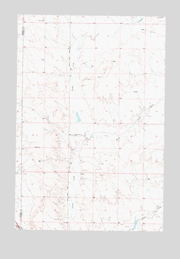 Angela NE, MT USGS Topographic Map
