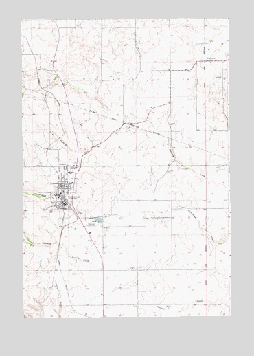 Cottonwood, ID USGS Topographic Map