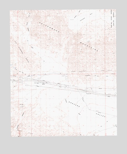 Cottonwood Basin, CA USGS Topographic Map