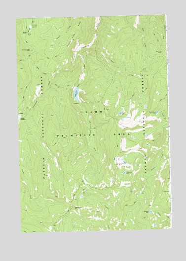 Cottonwood Butte, ID USGS Topographic Map