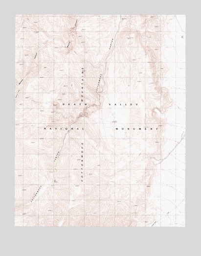 Cottonwood Canyon, CA USGS Topographic Map