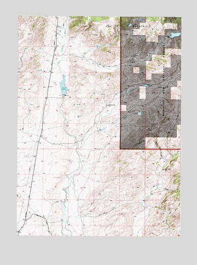 Cottonwood Creek, WY USGS Topographic Map