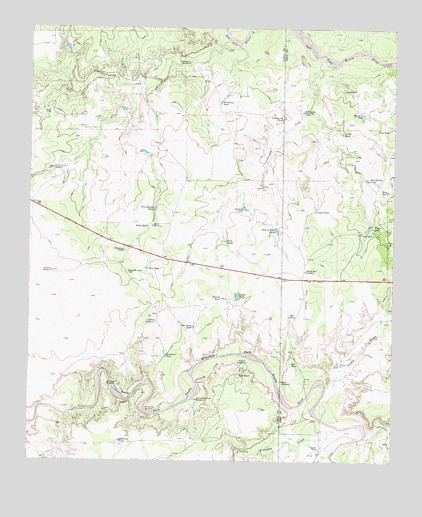 Cottonwood Creek, TX USGS Topographic Map