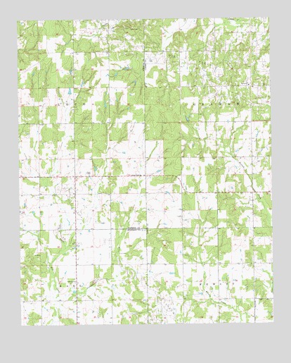 Cottonwood Creek, OK USGS Topographic Map