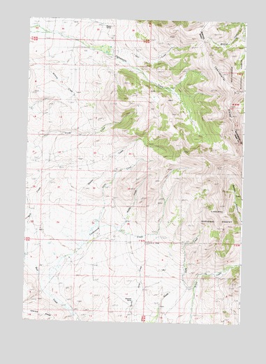 Cottonwood Creek, ID USGS Topographic Map