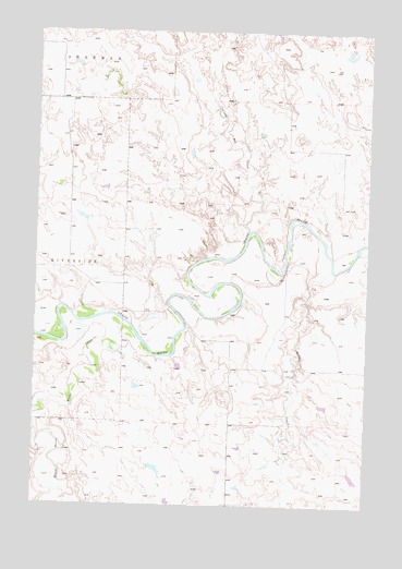 Cottonwood Creek NW, SD USGS Topographic Map