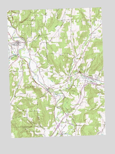 Angelica, NY USGS Topographic Map