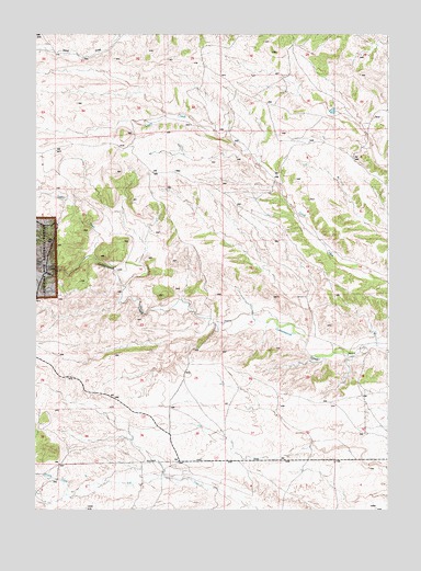 Cottonwood Falls, WY USGS Topographic Map