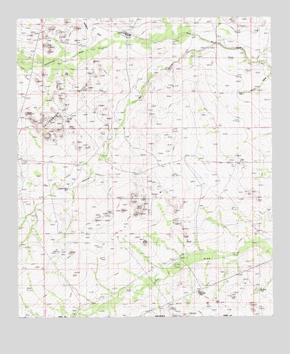 Cottonwood Hills, NM USGS Topographic Map