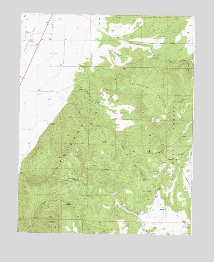 Cottonwood Mountain, UT USGS Topographic Map