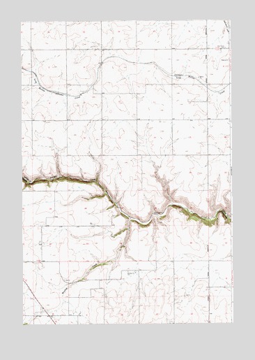 Cottonwood NE, ID USGS Topographic Map