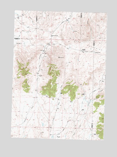 Cottonwood Pass, WY USGS Topographic Map