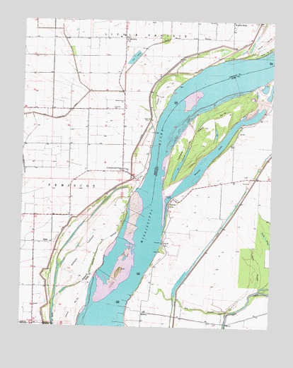 Cottonwood Point, MO USGS Topographic Map