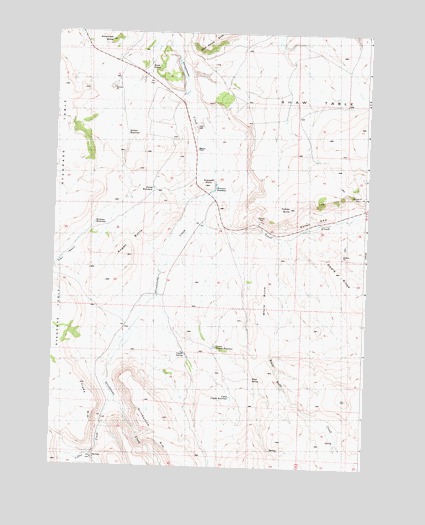 Angell Butte, OR USGS Topographic Map