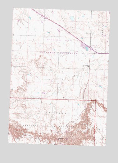 Cottonwood SW, SD USGS Topographic Map