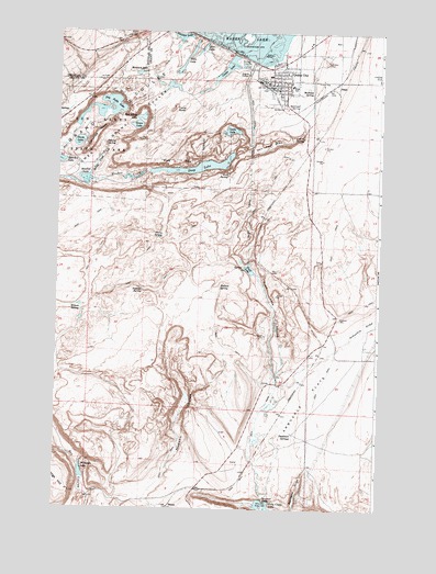Coulee City, WA USGS Topographic Map